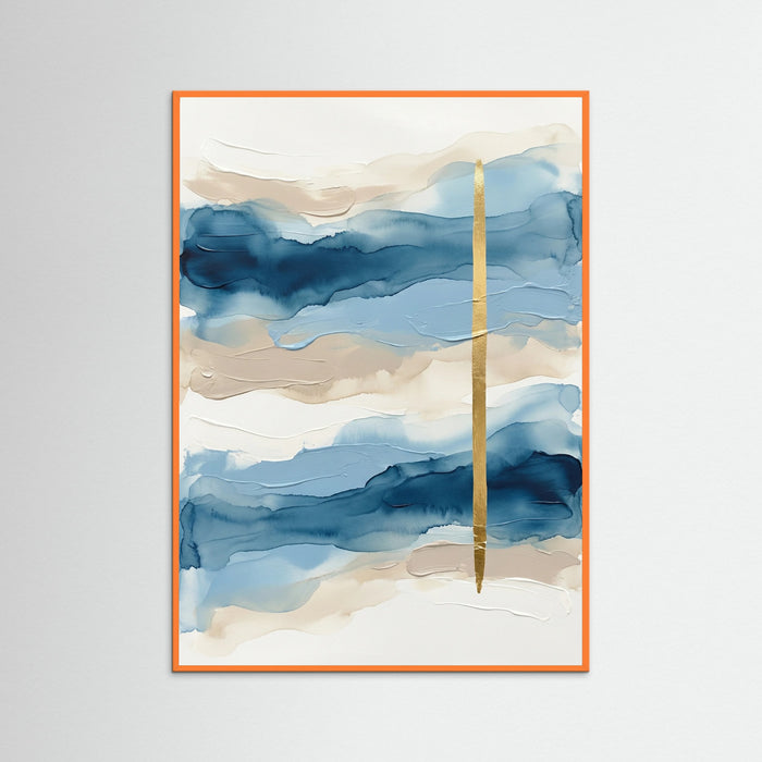 Blue Horizon Blocks – póster e impresión artística