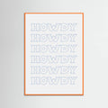 Plakat Blue Howdy – plakat i druk artystyczny