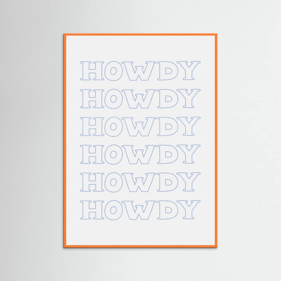 Plakat Blue Howdy – plakat i druk artystyczny