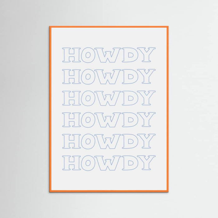 Plakat Blue Howdy – plakat i druk artystyczny