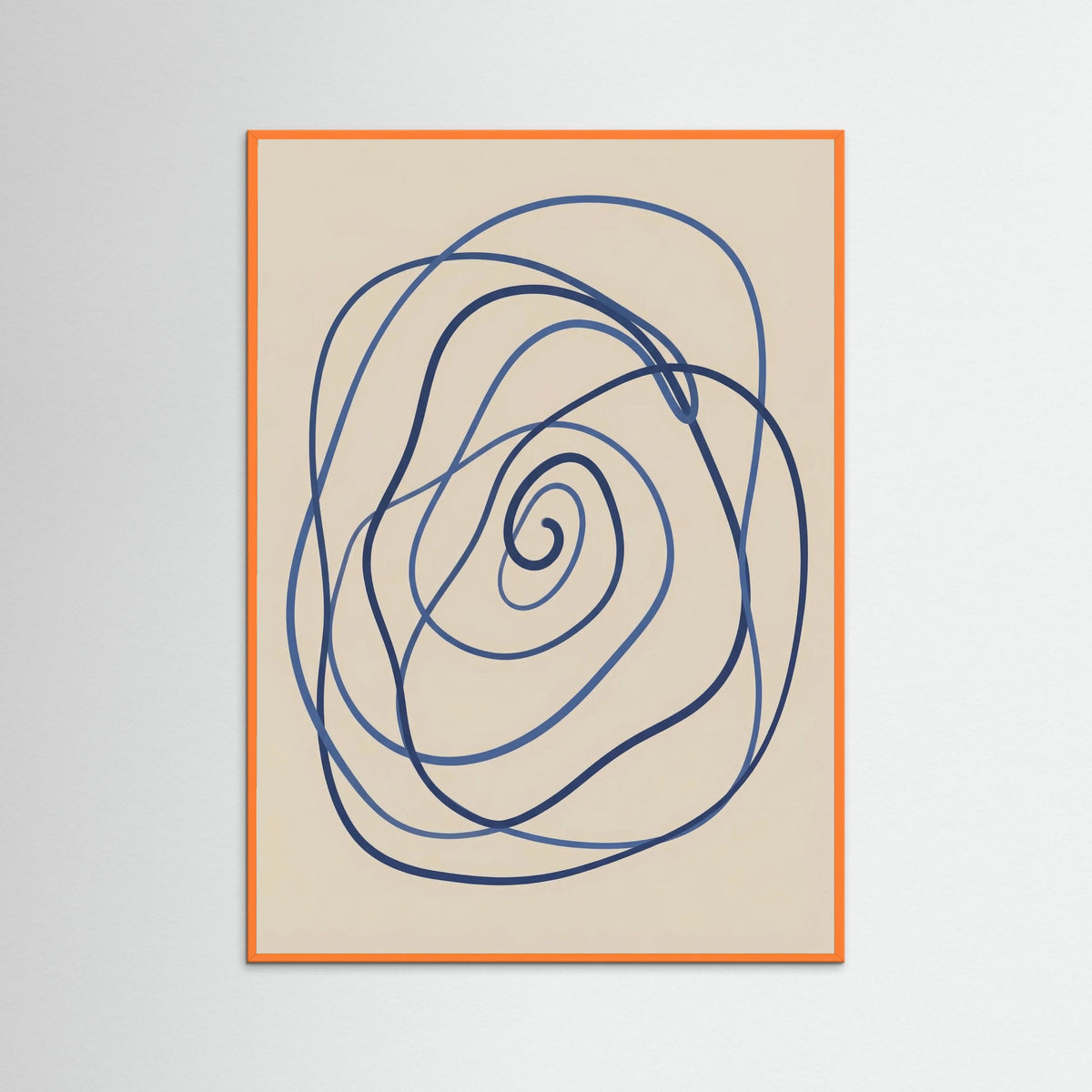 Orange Wood Blue Meander