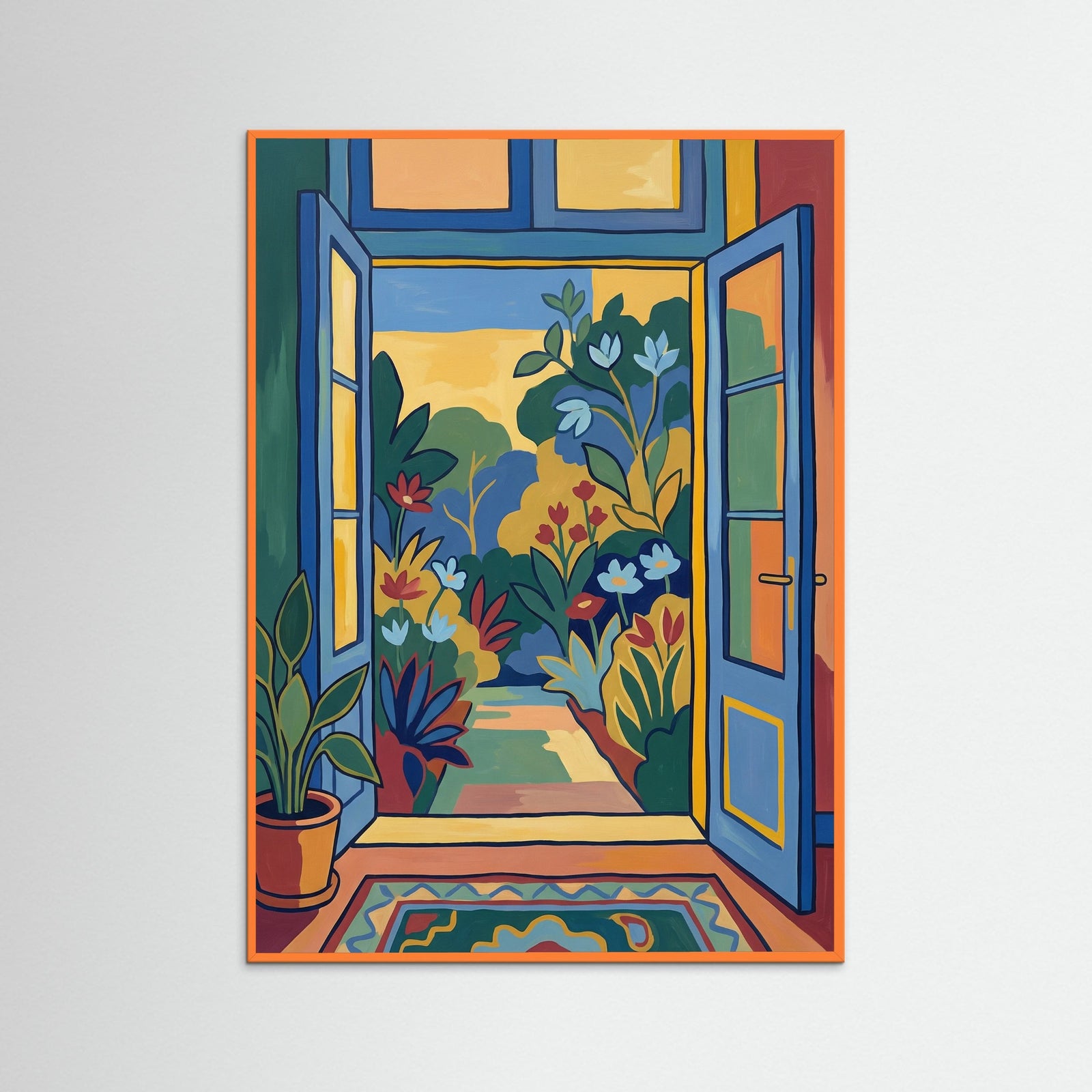 Orange Wood Blue Sanctuary