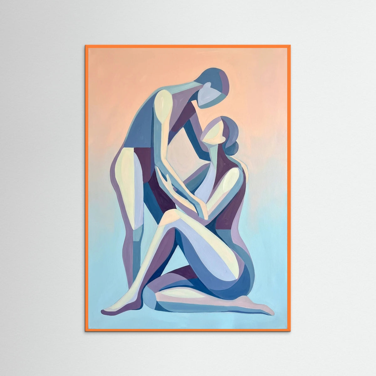 Orange Wood Blue Serenity