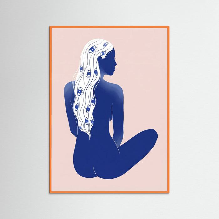 Orange Wood Blue Serenity