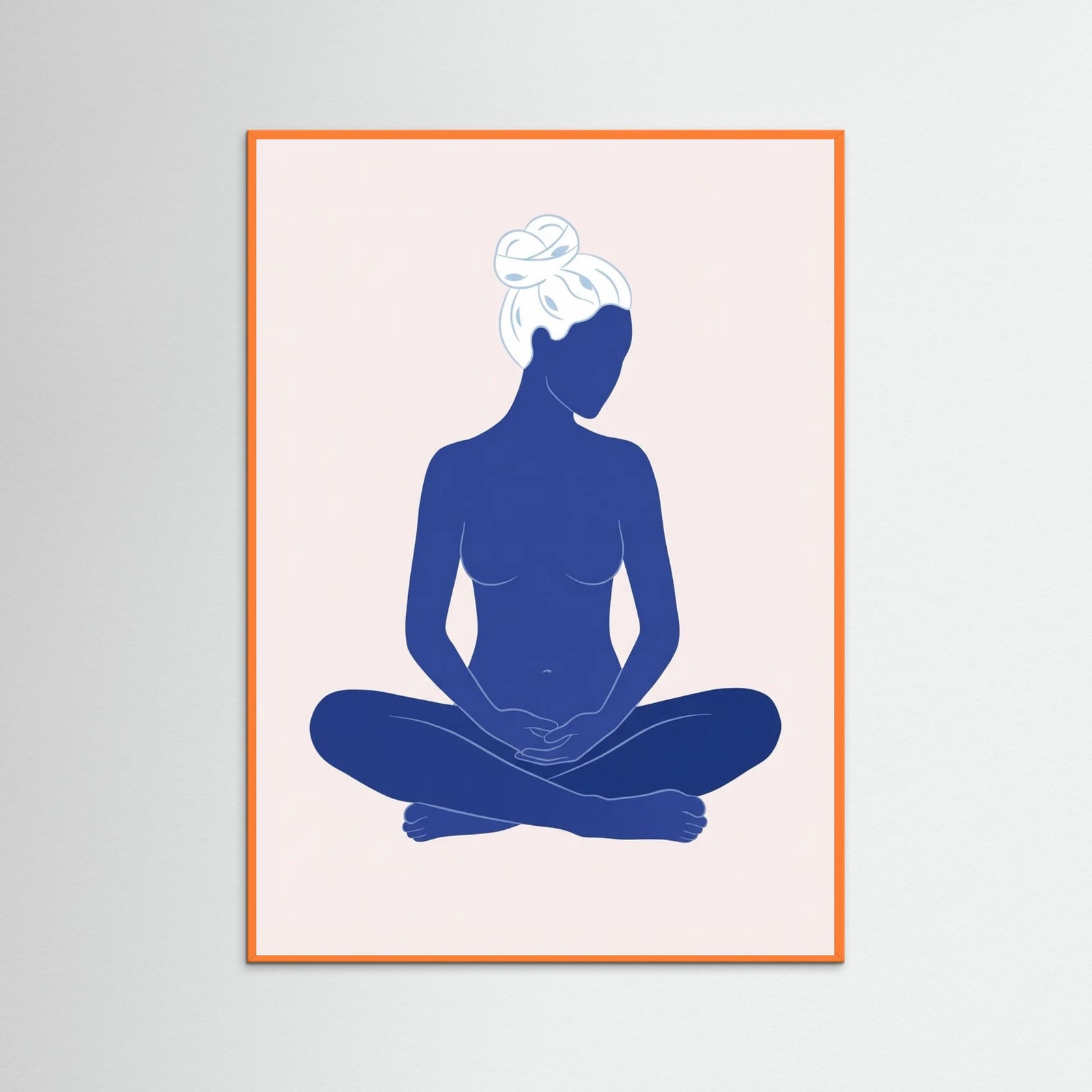 Orange Wood Blue Stillness