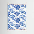 Blueshellpattern Poster – Poster und Kunstdruck