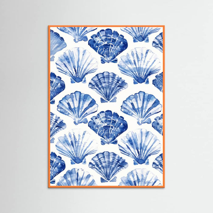 Blueshellpattern Poster – Poster und Kunstdruck