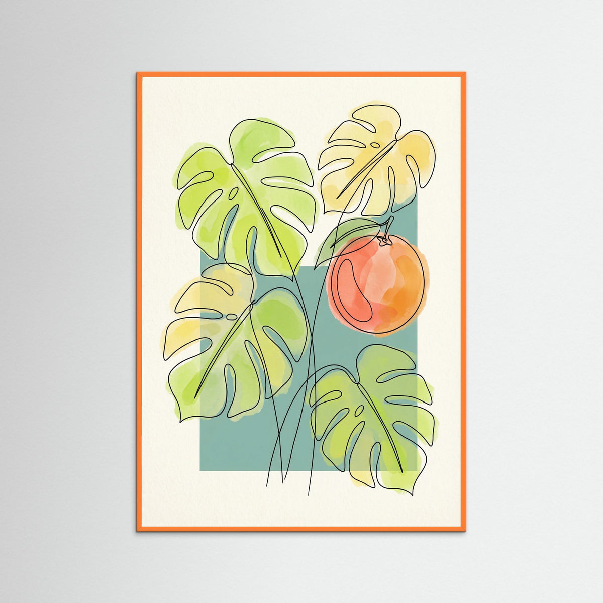 Orange Wood Blushing Bloom Vases