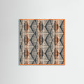 Orange Wood Boho Lines Poster
