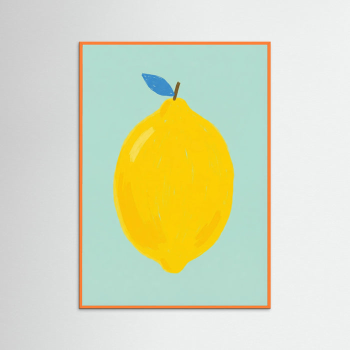 Bold Green Pear – poster and art print