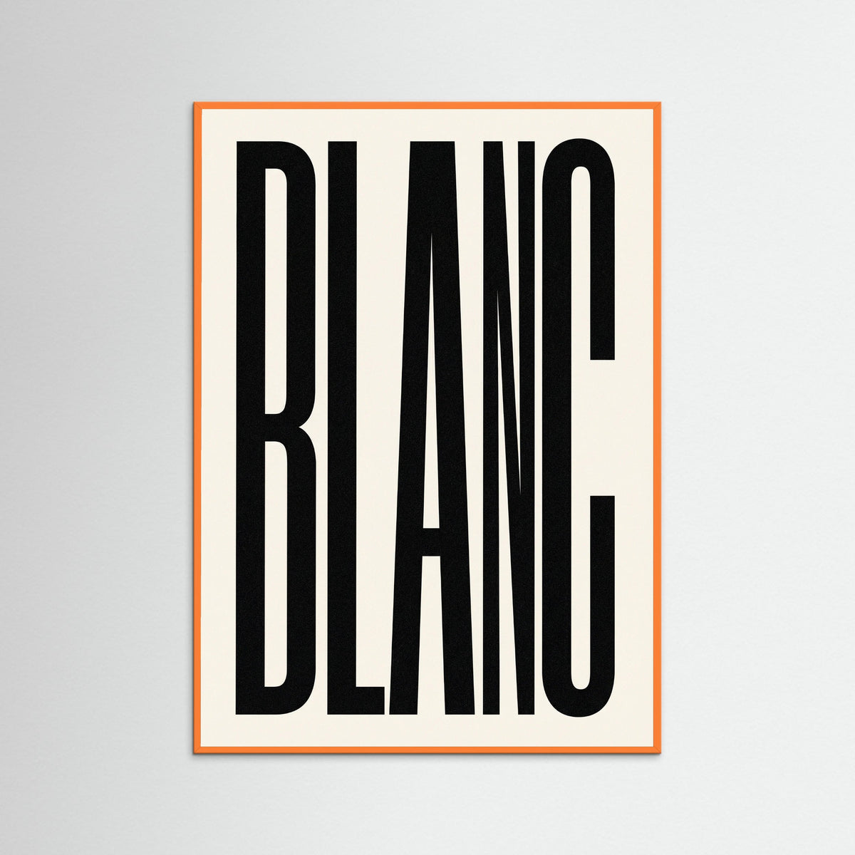 Orange Wood Bold Noir Statement