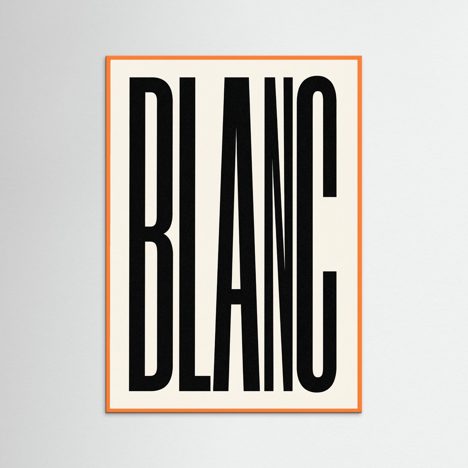 Orange Wood Bold Noir Statement