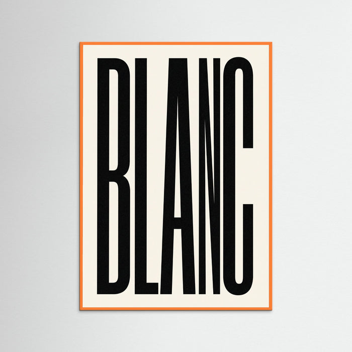 Orange Wood Bold Noir Statement