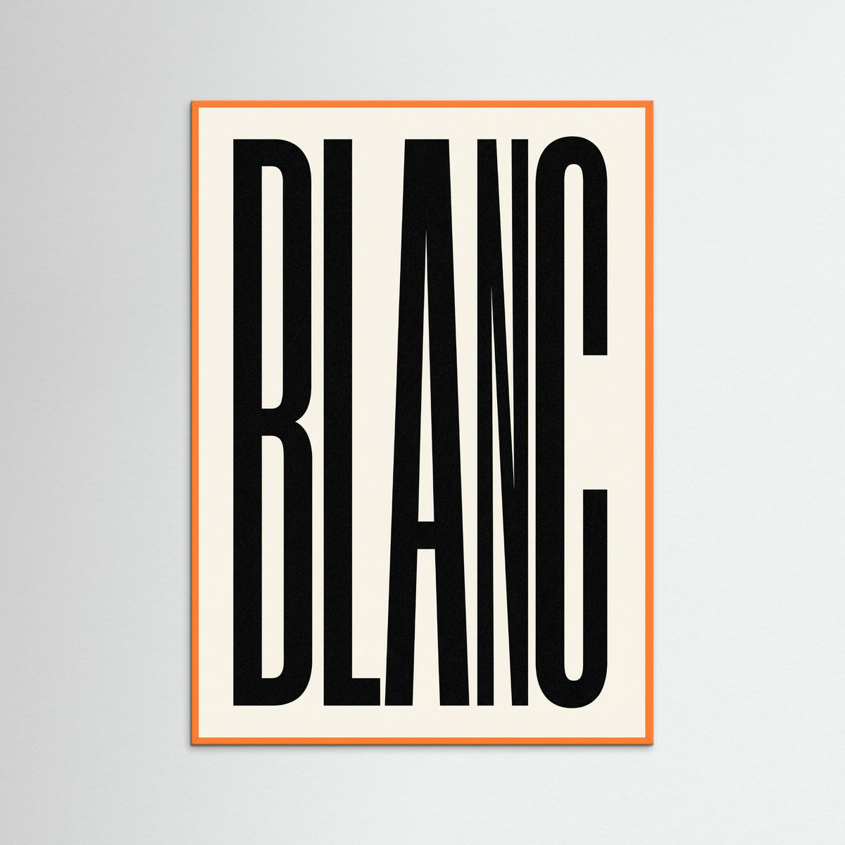 Orange Wood Bold Noir Statement