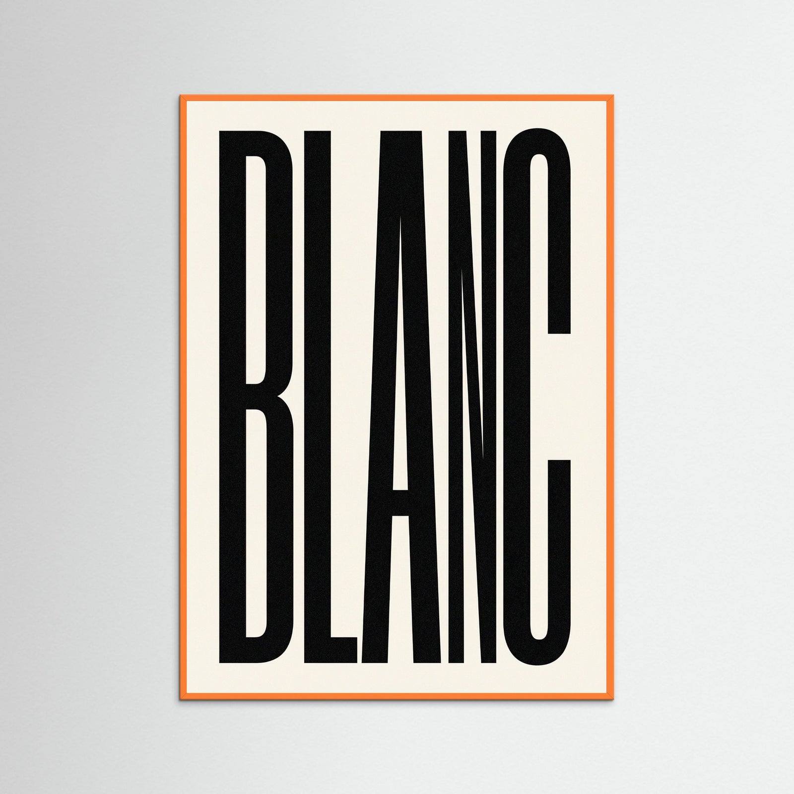 Orange Wood Bold Noir Statement