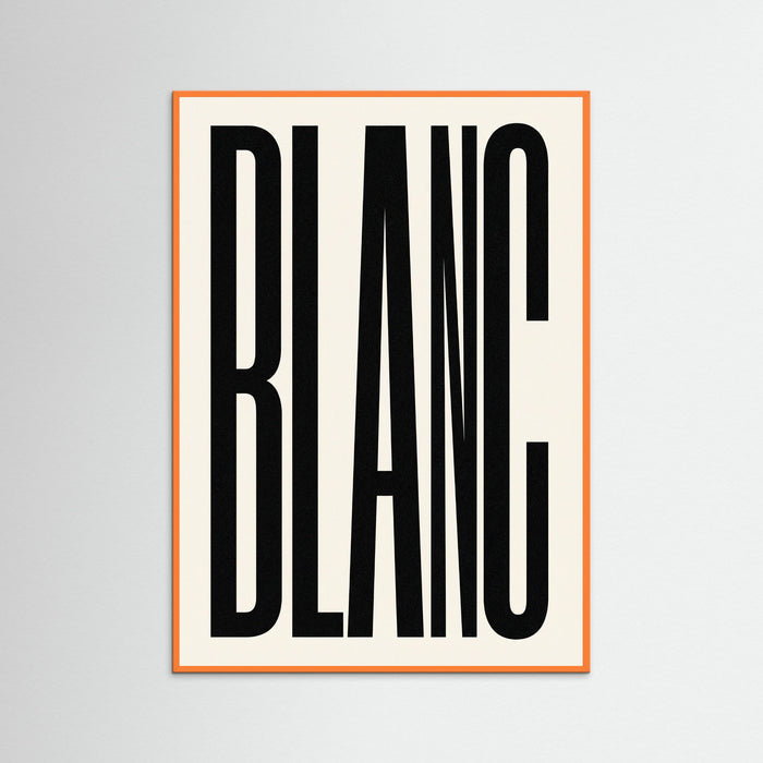 Orange Wood Bold Noir Statement