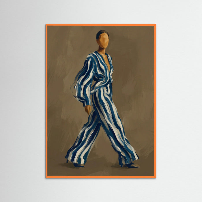Orange Wood Bold Strokes Portrait