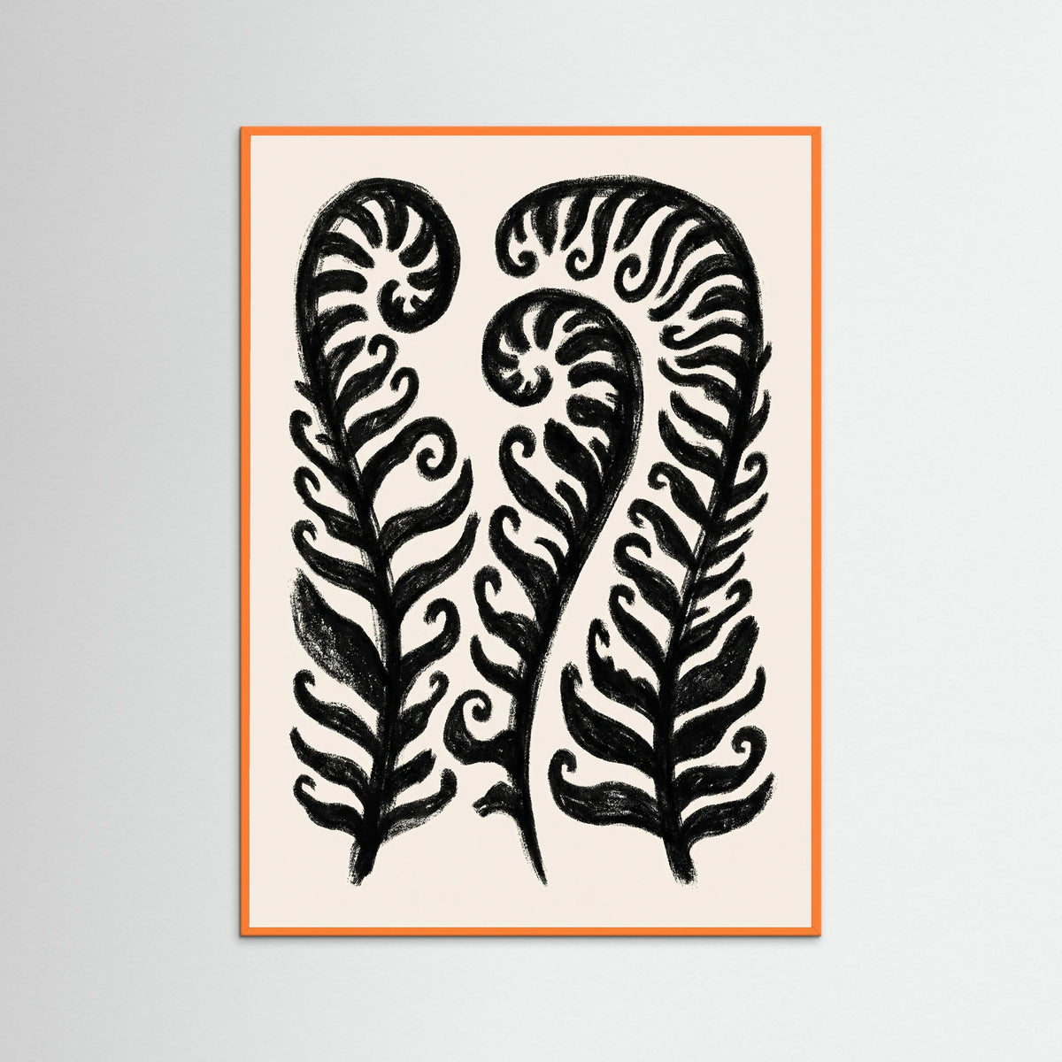 Orange Wood Bold Vase Blooms