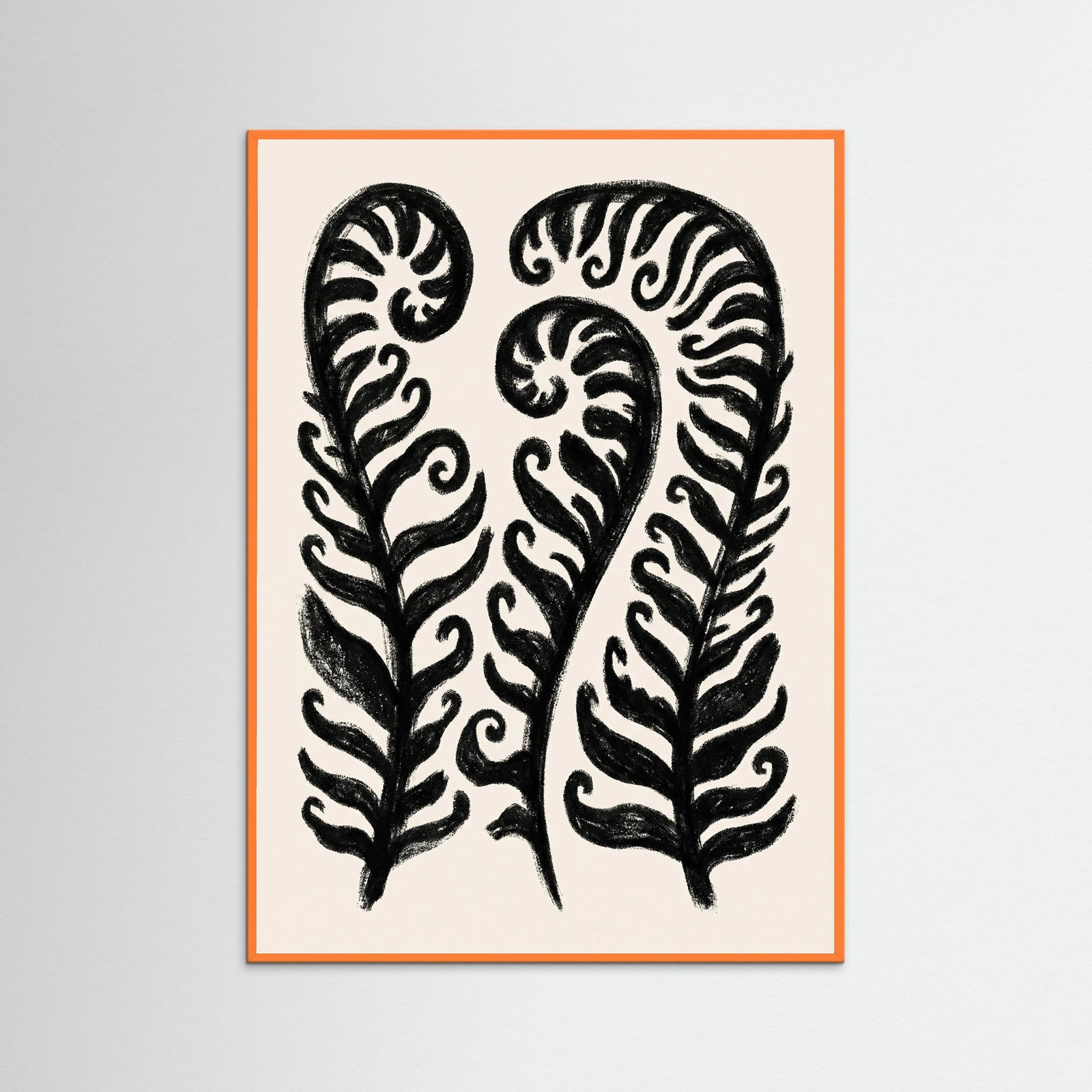 Orange Wood Bold Vase Blooms