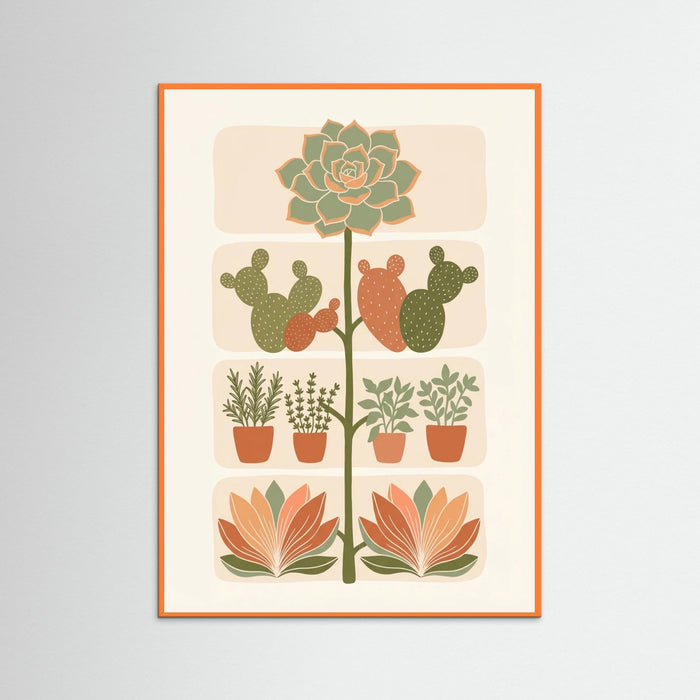Orange Wood Botanical Blocks
