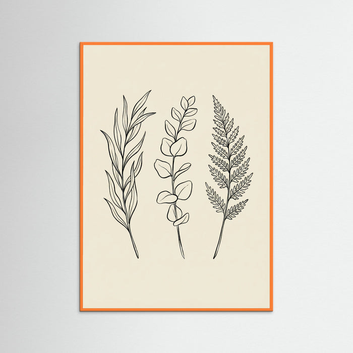 Orange Wood Botanical Bloom