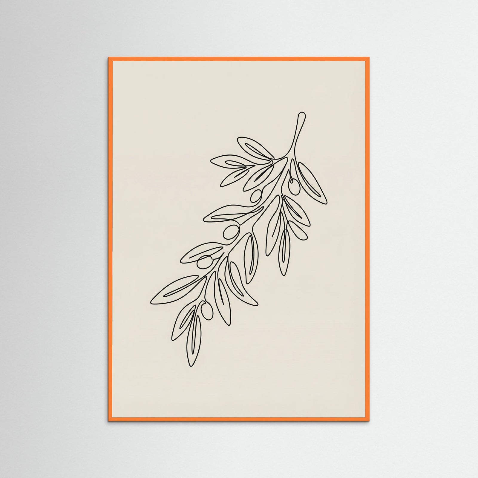 Orange Wood Botanical Contour
