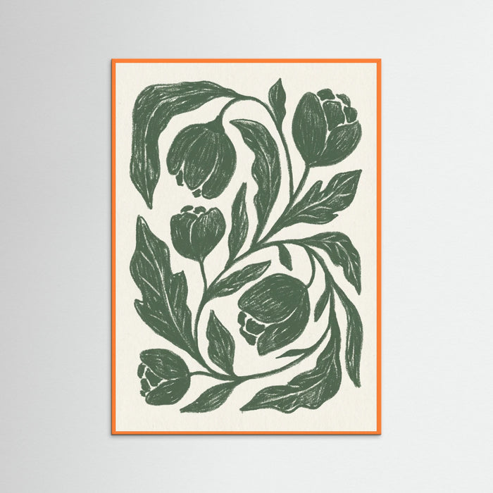 Orange Wood Botanical Flow