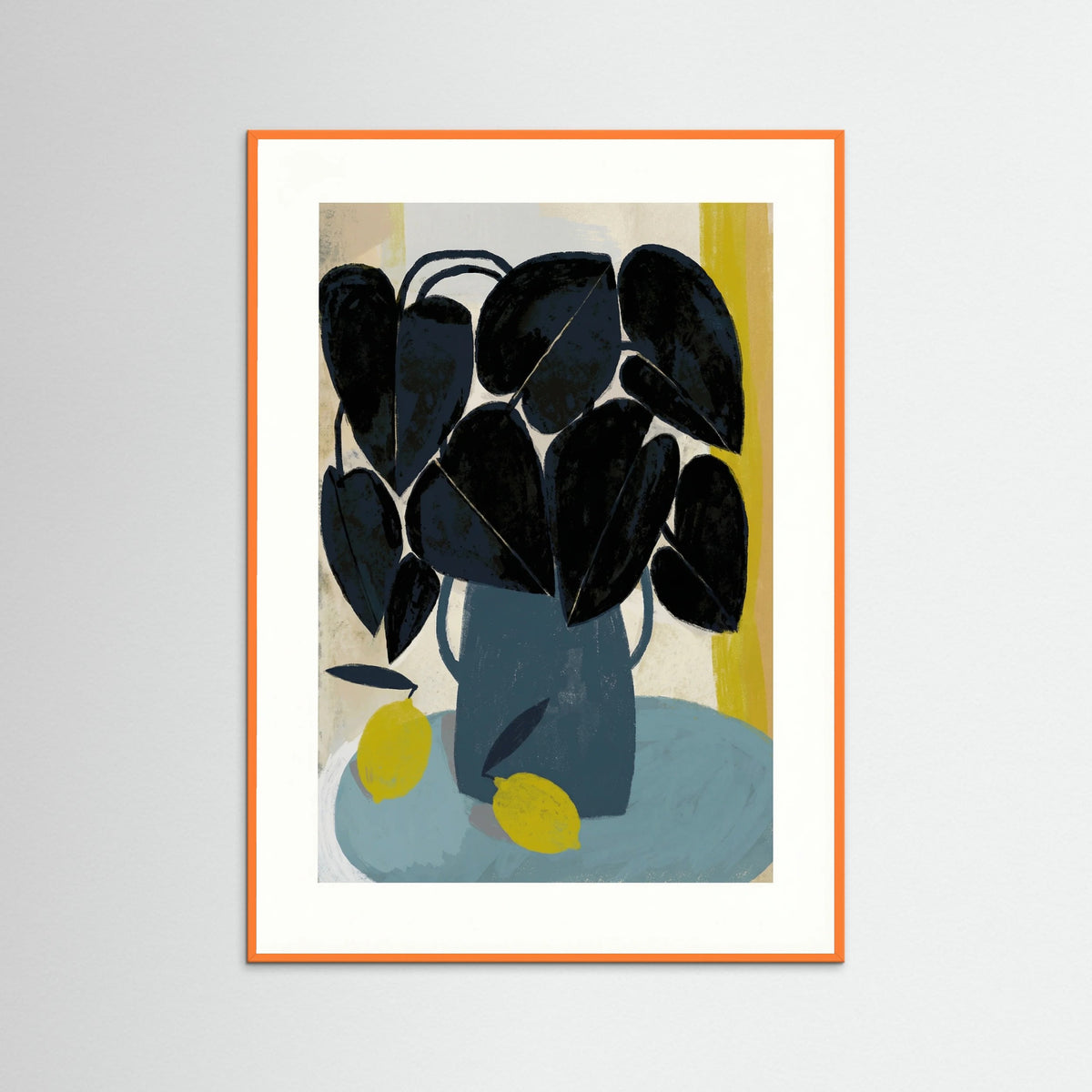 Orange Wood Botanical Still Life