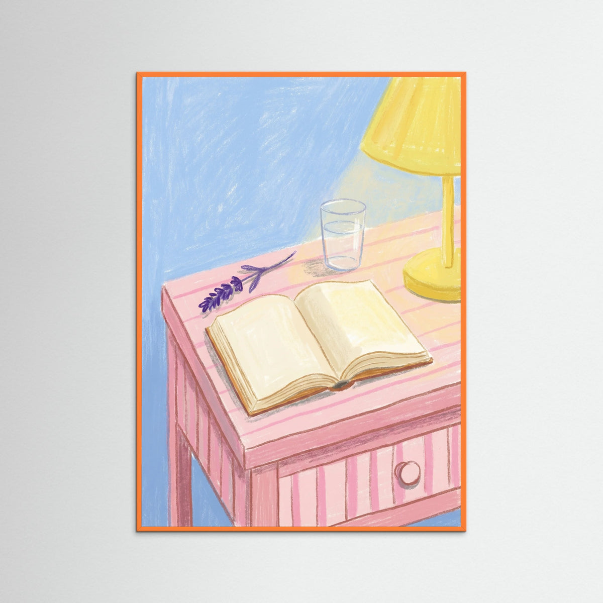 Orange Wood Breakfast Table
