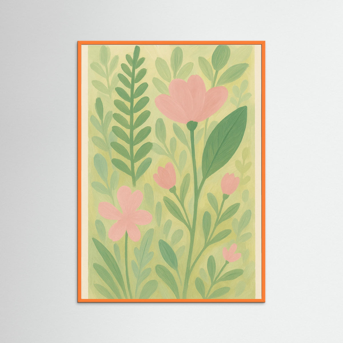 Orange Wood Brushstroke Bliss