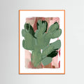Orange Wood Cactus Green Pink 3 Poster