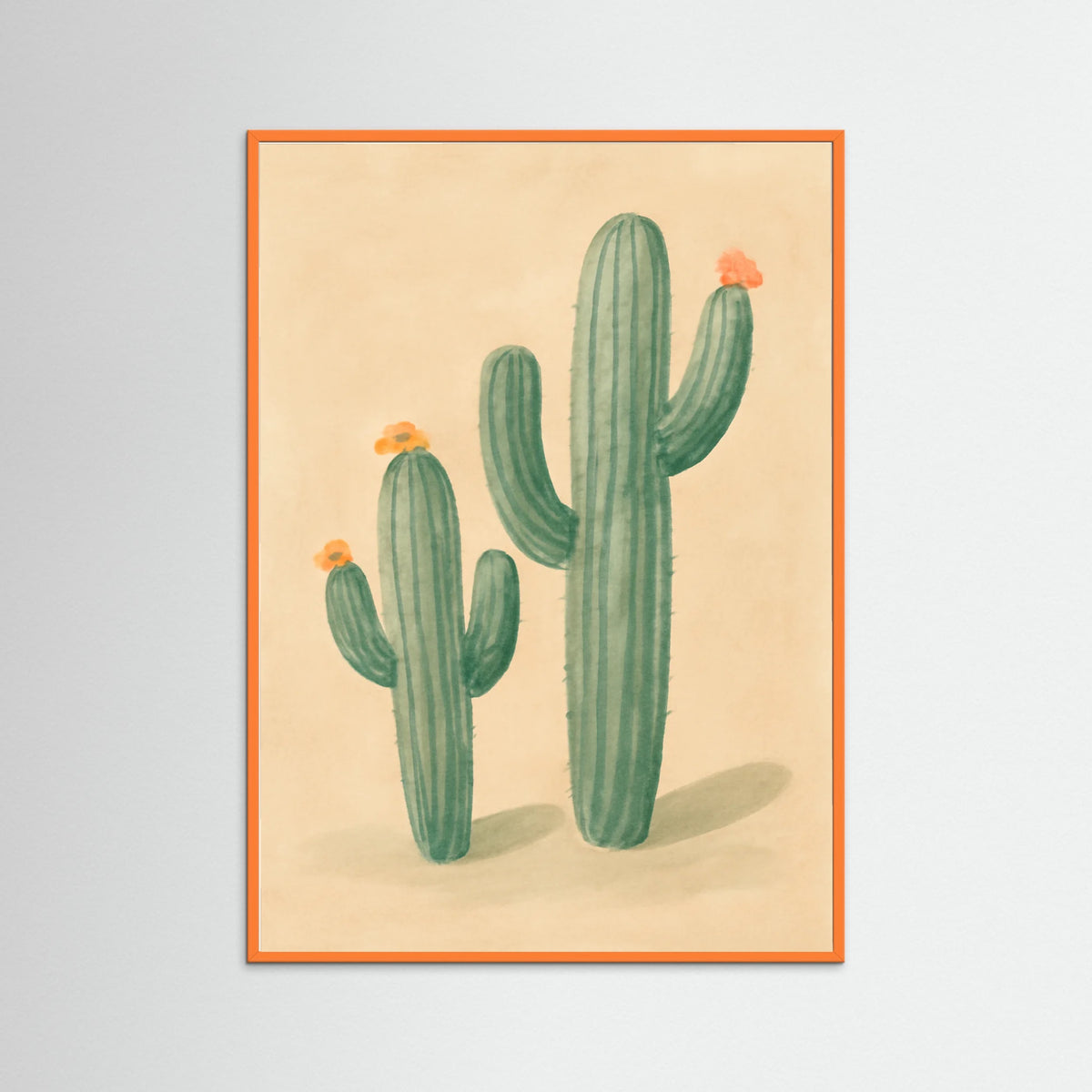 Orange Wood Cactus Harmony