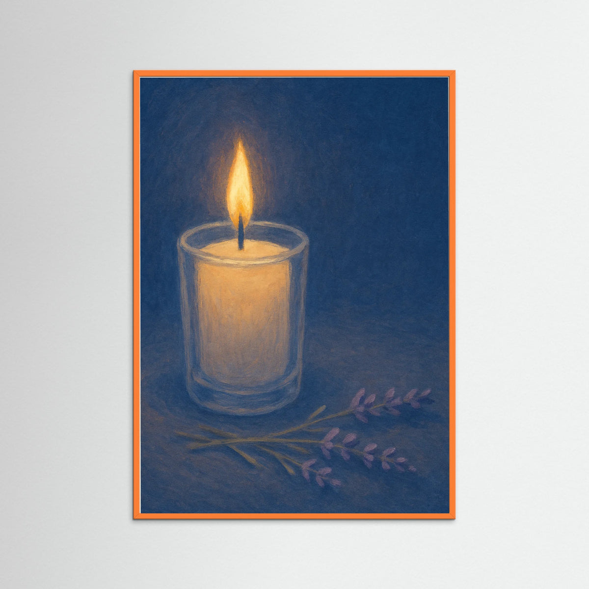 Orange Wood Candlelight Evening