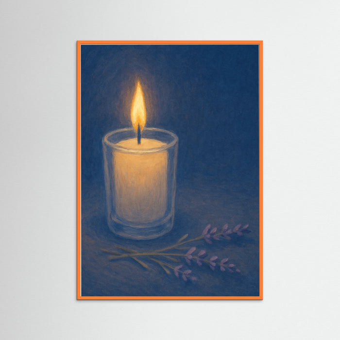 Orange Wood Candlelight Evening