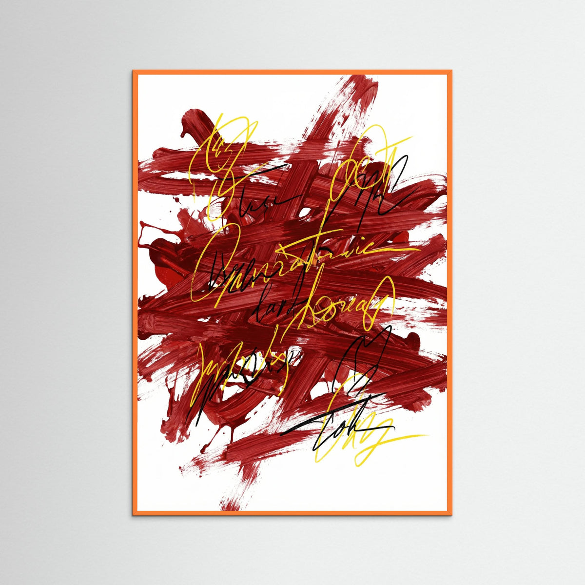 Orange Wood Catalan Strokes