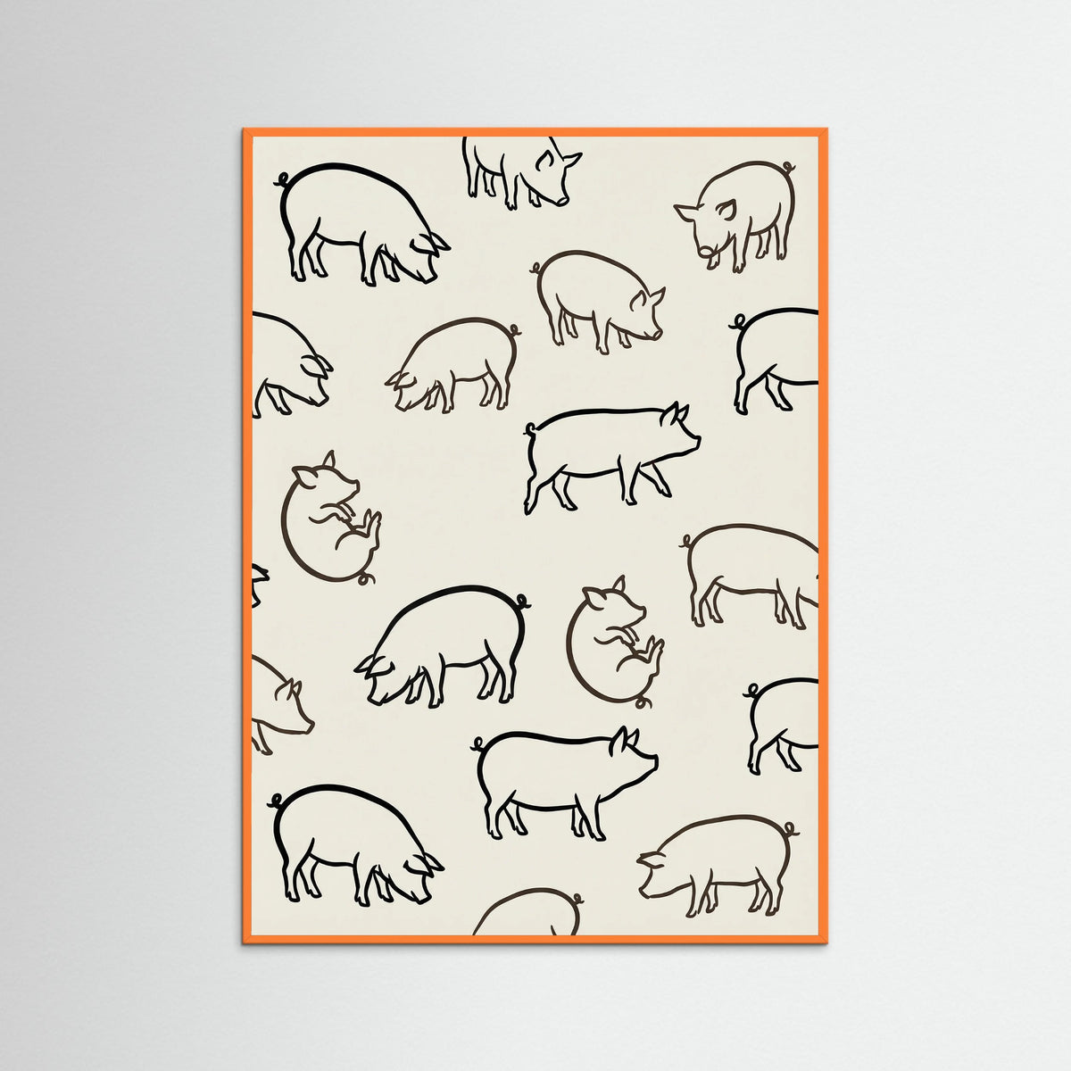 Orange Wood Cattle Grid