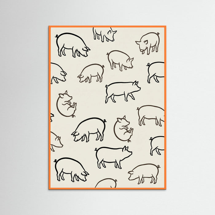 Orange Wood Cattle Grid