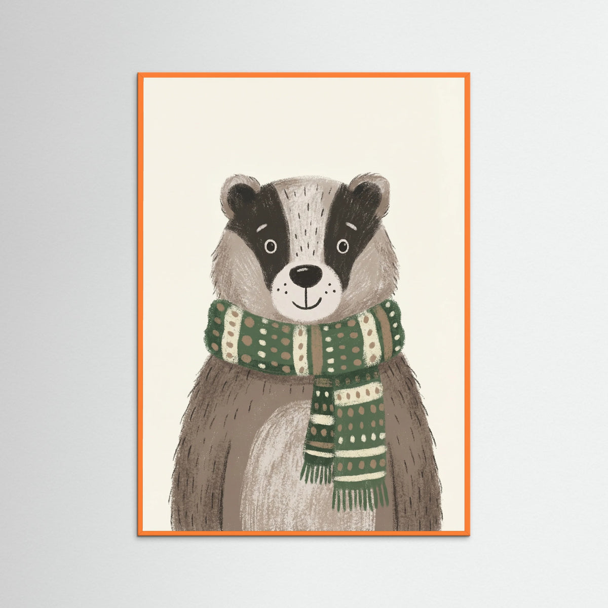 Orange Wood Celebration Bear