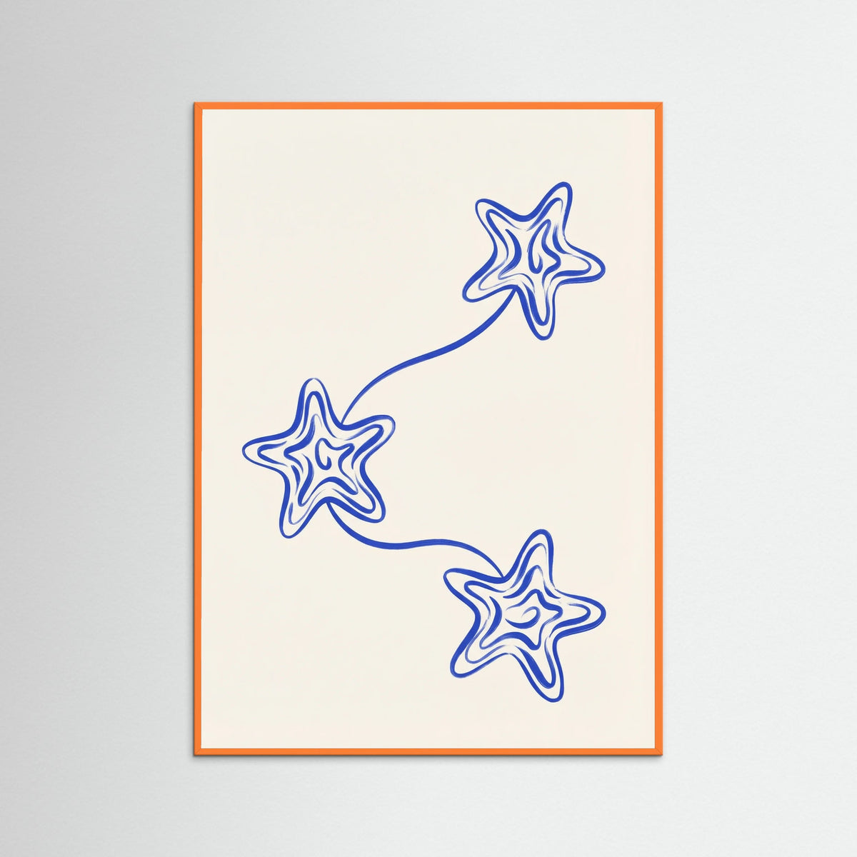 Orange Wood Celestial Blooms