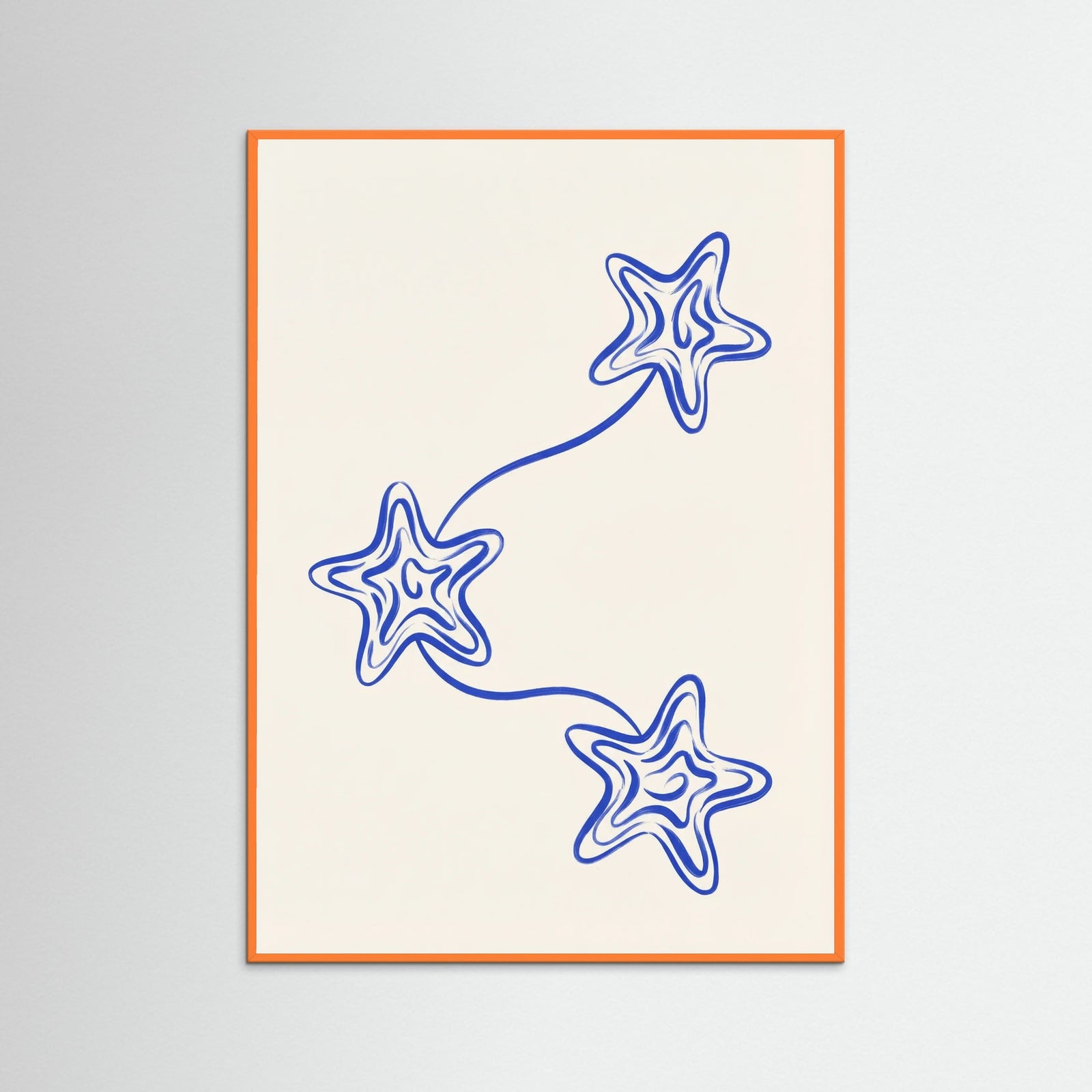 Orange Wood Celestial Blooms