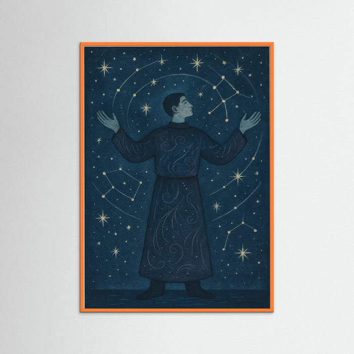 Orange Wood Celestial Waltz