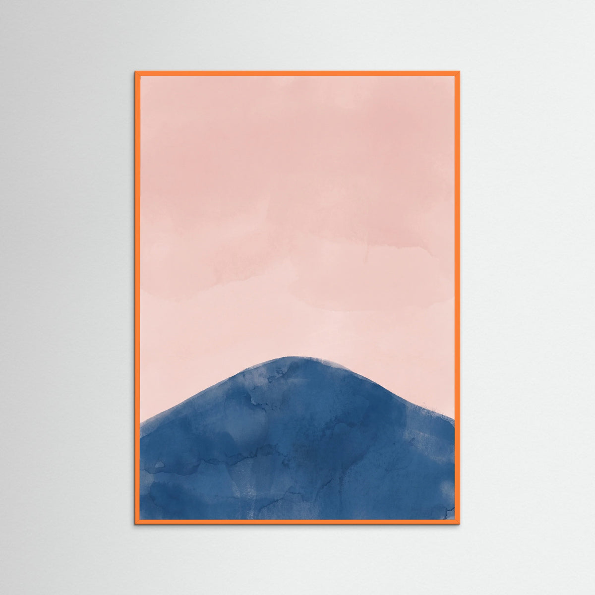 Orange Wood Cerulean Vessel