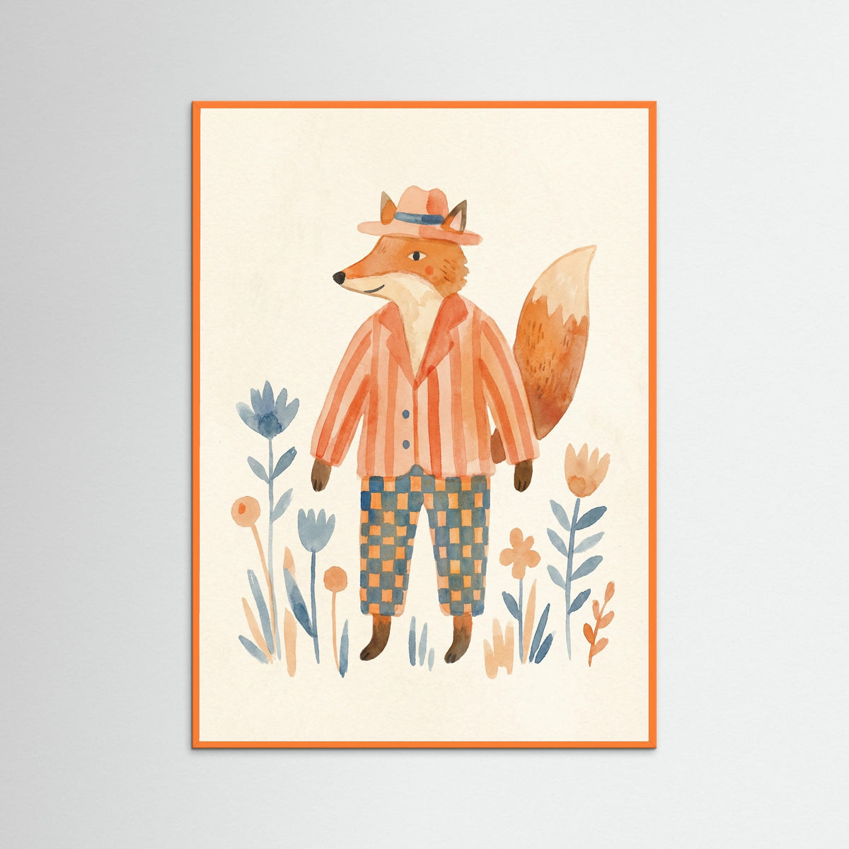 Orange Wood Checkered Figure