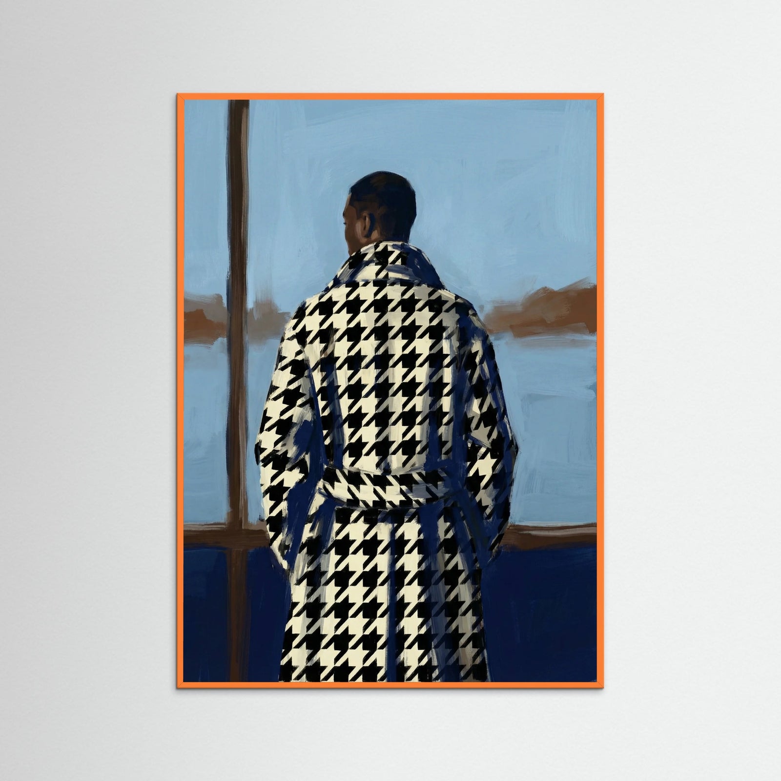 Orange Wood Checkered Solace