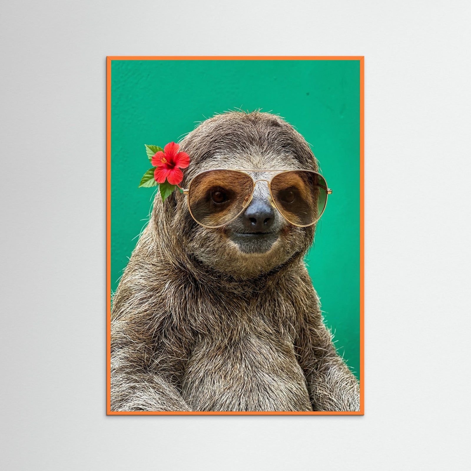 Orange Wood Chic Llama