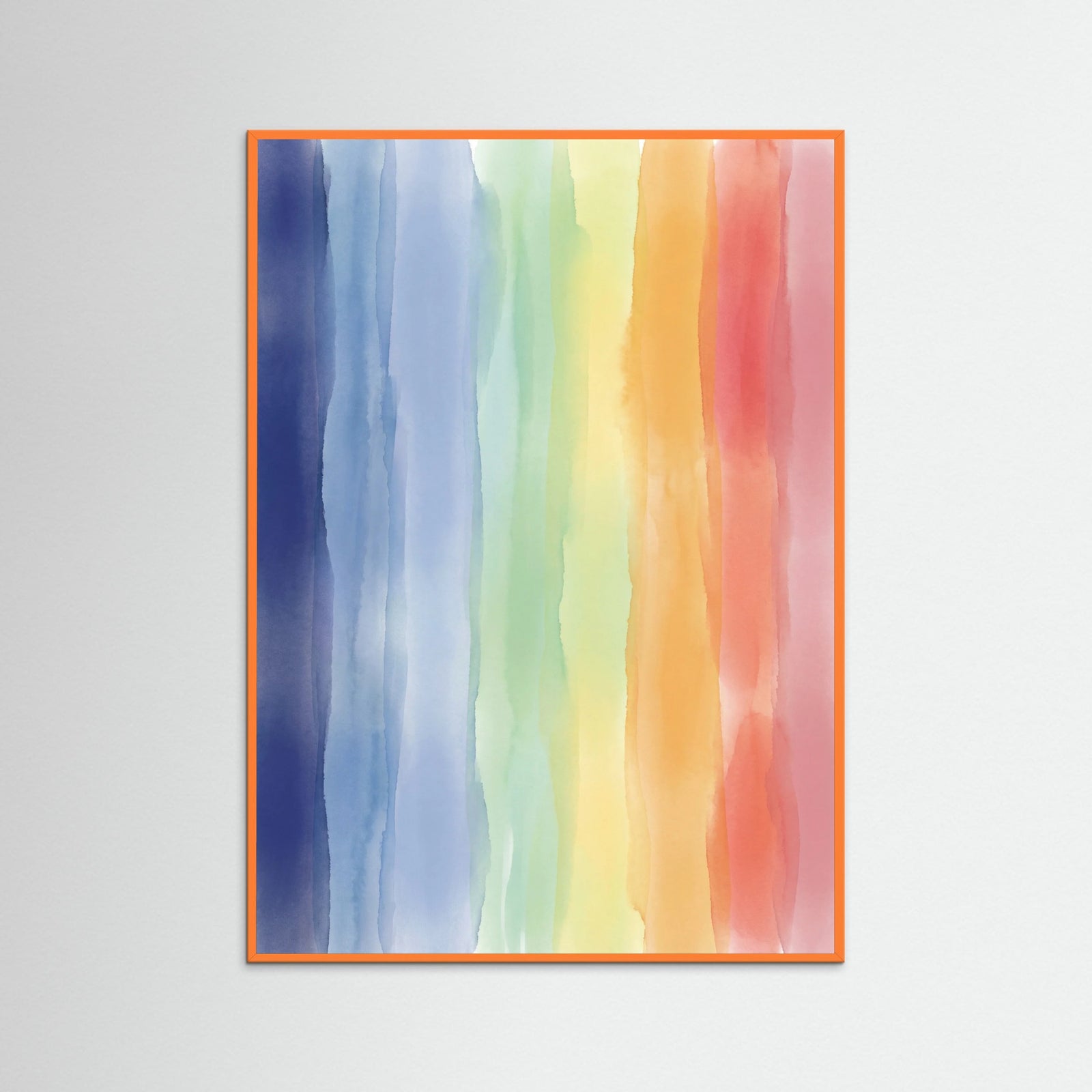 Orange Wood Chromatic Grid Blue