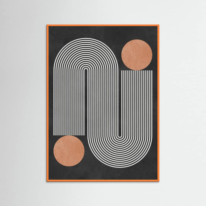 Circles on black background 1 Poster – poster and art print