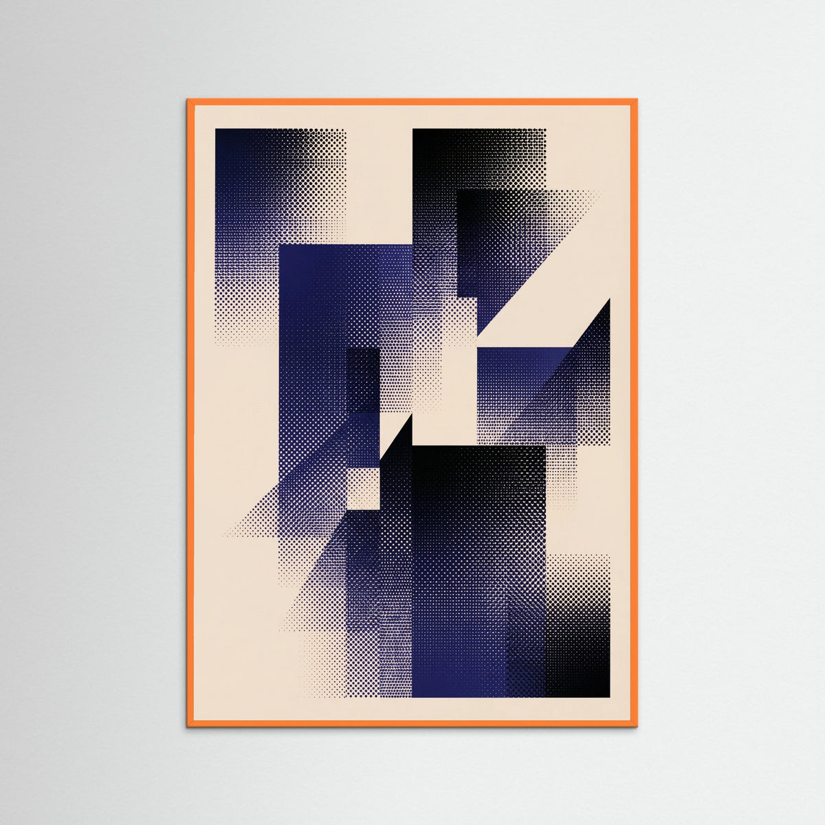 Orange Wood Circular Gradient Dots