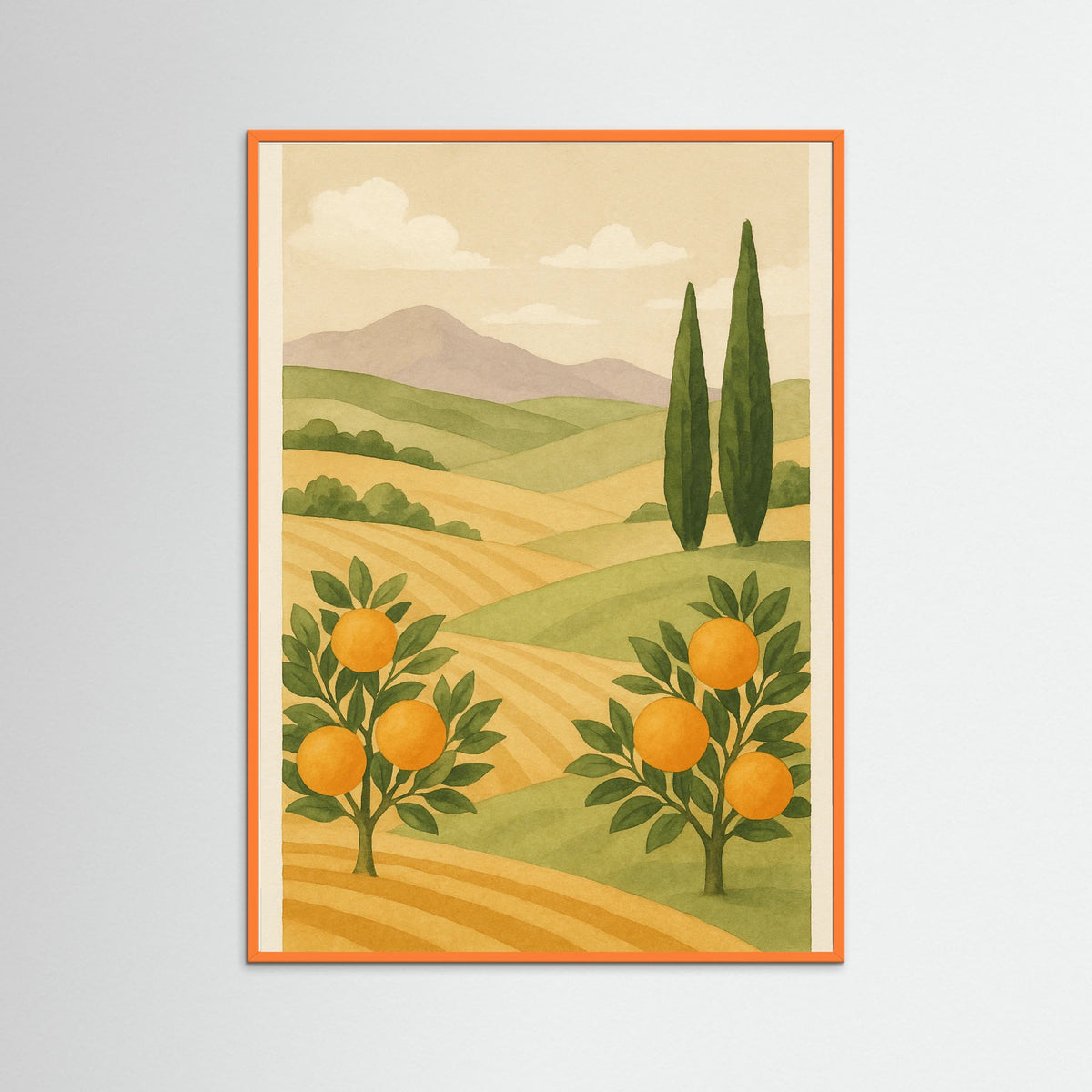 Orange Wood Citrus Dreamscape