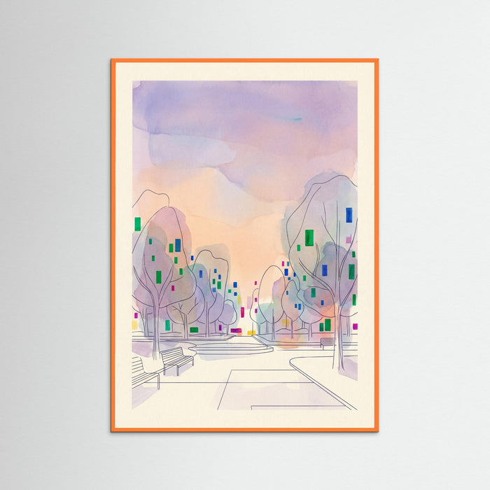 Orange Wood City Whispers